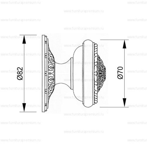 Ручка-кноб Mestre 0C3616