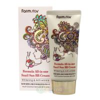 FarmStay Улиточный солнцезащитный ВВ-крем Formula All In One Snail Sun BB Cream SPF50+/PA+++, 50 мл