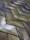 B03. Мозаика серия BRONZE соты  размер, мм: 325*305*8 (Happy Mosaic)