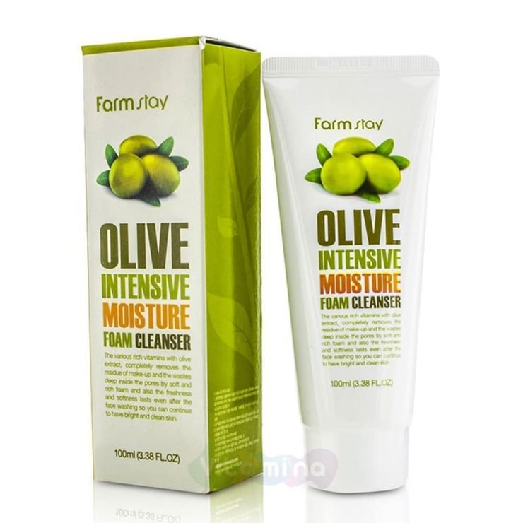 FarmStay Увлажняющая пенка для умывания с экстрактом оливы Olive Intensive Moisture Foam Cleanser, 100 мл