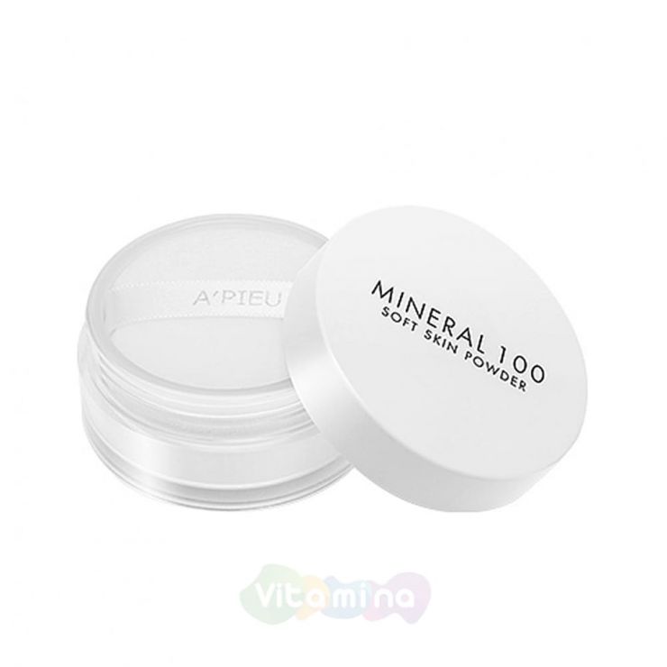 A'pieu Минеральная рассыпчатая пудра Mineral 100 Soft Skin Powder, 4г