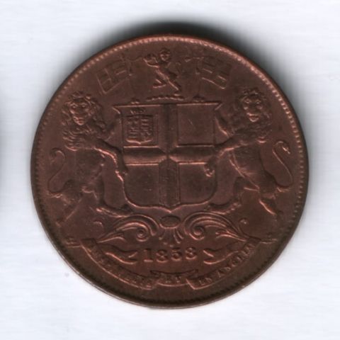 1/4 анны 1858 года Британская Индия