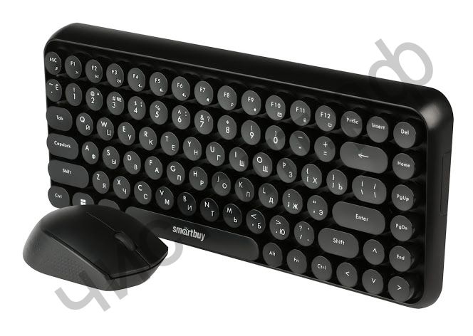 Набор (клав.+мышь) беспровод. Smartbuy 626376AG черный (SBC-626376AG-K)