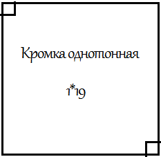 Кромка ПВХ однотонная 1*19