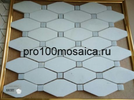 KA101 Мозаика серия Камень размер чипа 95*48 и 15*15, мм: 340*300*10 (Happy Mosaic)