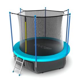 EVO JUMP Internal 8ft (Wave). Батут с внутренней сеткой и лестницей, диаметр 8ft (морская волна) + нижняя сеть