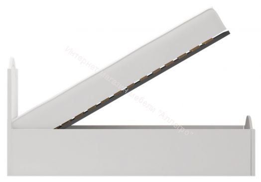 Кровать Виктория двойная 160*200 см с П/Мех. Белый глянец