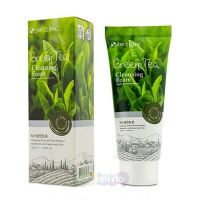 3W CLINIC Пенка для умывания с экстрактом зелёного чая Green Tea Cleansing Foam, 100 мл