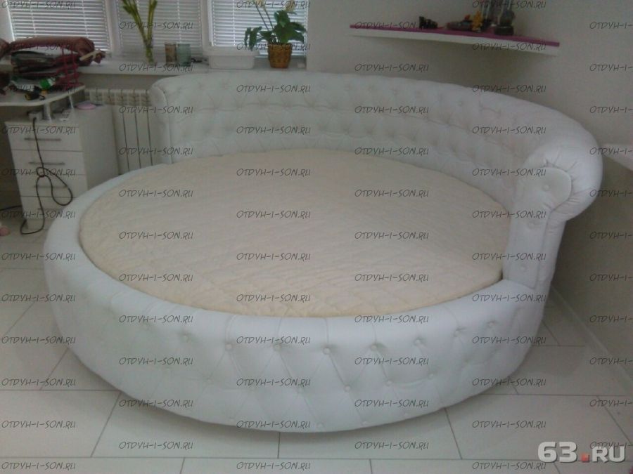 Кровать круглая Амстердам 1107 (б/о)