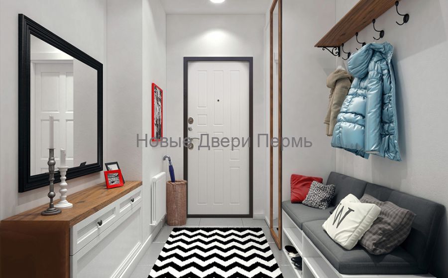 "БРИДЖ" Гарда  8мм. Белый ясень входная дверь в квартиру