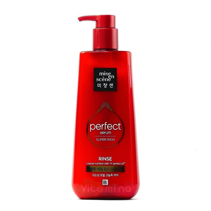 Mise En Scene Кондиционер для поврежденных волос с обогащенным составом Perfect Serum Rinse Super Rich, 680 мл
