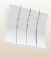 Капитель декоративная белая