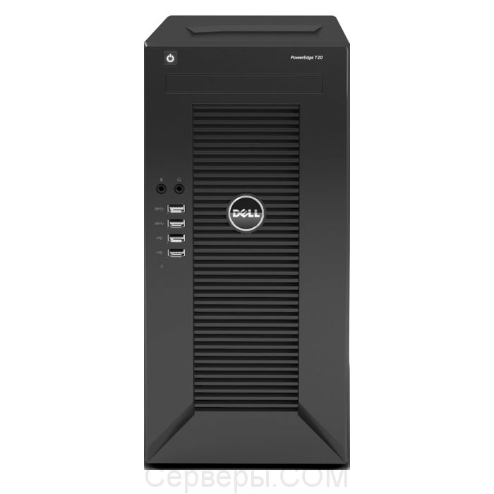 Сервер Dell PowerEdge T20 3.5" Tower, 210-ACCE-38