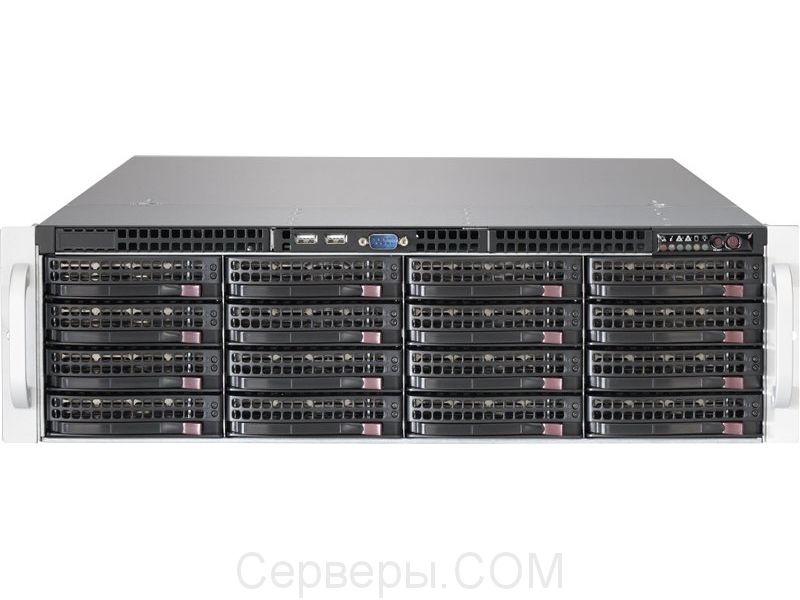 Корпус Supermicro SuperChassis 836BHE26-R1K28B Rack 1280Вт Чёрный 3U, CSE-836BE26-R1K28B