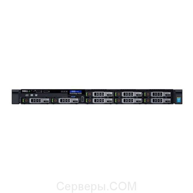 Сервер Dell PowerEdge R330 2.5" Rack 1U, 210-AFEV-49