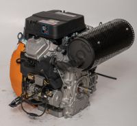 LIFAN 2V80F-2A, 29 л.с., 2-х цилиндровый, бензиновый, масляный радиатор, катушка освещения 20А, вал 25 мм, объем 688см³, ручной и электрический стартер, счетчик моточасов, выпрямитель тока 20 Ампер, масляный радиатор,вес 53 кг