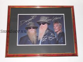 Автографы: ZZ Top. Билли Гиббонс, Дасти Хилл, Фрэнк Бирд