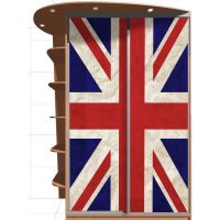 Наклейка на шкаф - Union jack | магазин Интерьерные наклейки