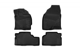 Коврики 3D в салон TOYOTA Prius Alpha, 2012->, 4 шт. (полиуретан)