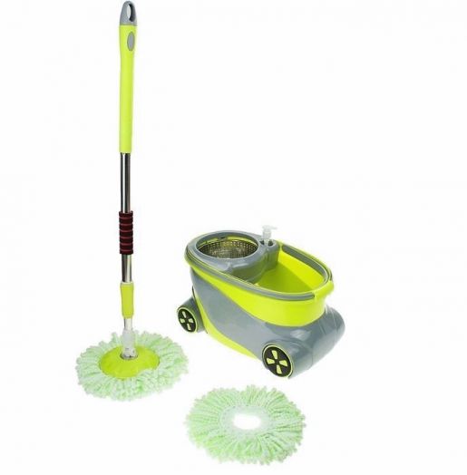 Швабра с ведром и отжимом на колесах Kupao – класс премиум