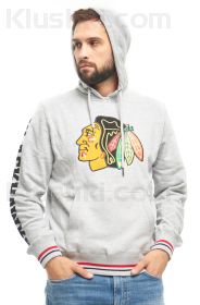 Толстовка "NHL Chicago Black Hawks" серая (Арт. 366410)