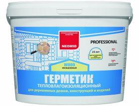 Герметик Межшовный для Сруба Neomid Wood Professional 3кг Эластичный, Окрашиваемый / Неомид Вуд