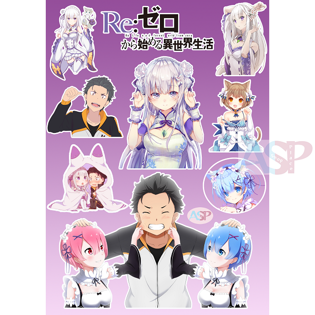 Стикеры Re Zero kara Hajimeru Isekai Seikatsu