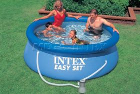 Надувной бассейн 244 х 76 см Easy Set Pool Intex 28112NP, фильтрующий насос