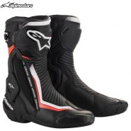 Мотоботы Alpinestars SMX Plus V2, Чёрно-бело-красные