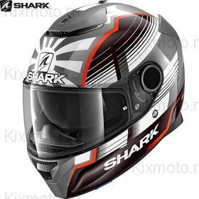 Шлем Shark Spartan 1.2 Zarco Malaysian, Черный с оранжевым