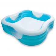 Надувной бассейн Intex 57495NP "Beach Wave Swim Center Pool" 229х229х56см, 6+