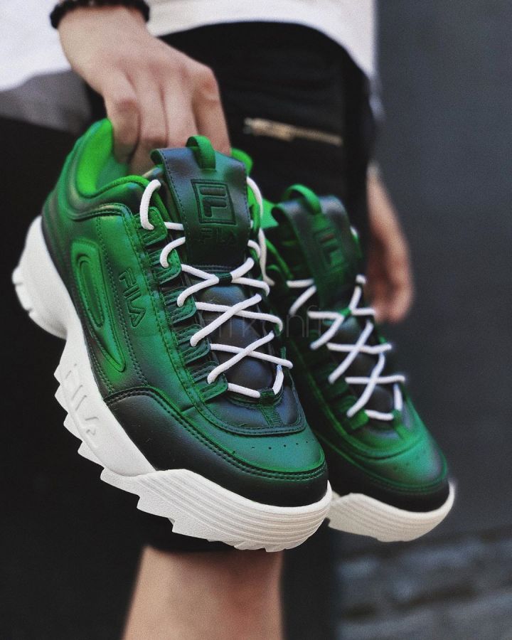 FILA Disruptor II Green Frozen Custom