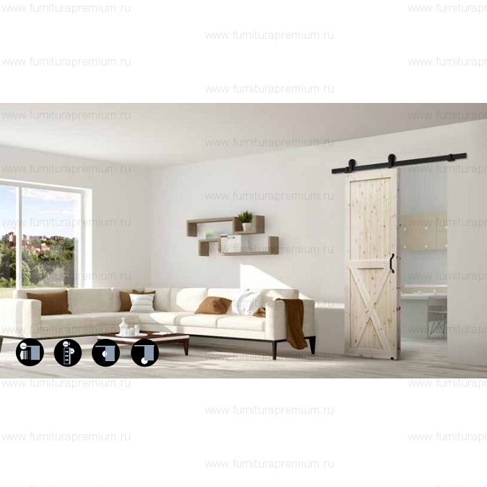 Комплект фурнитуры Roc Design MODI на 1 дверь без направляющей