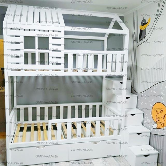 Кровать двухъярусная Домик Felicia №23