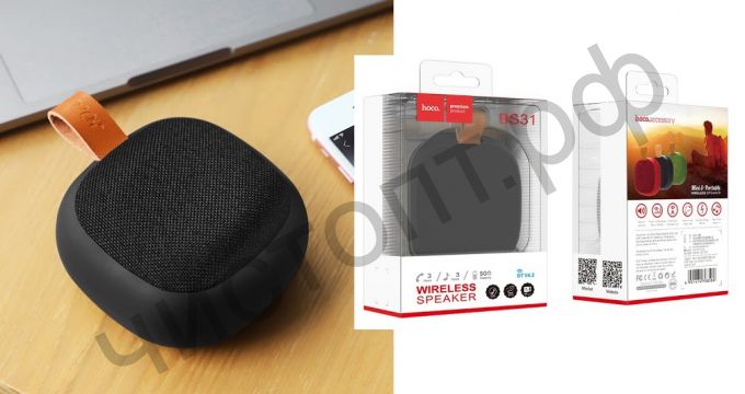Колонка универс.с радио HOCO BS31 bluetooth 4.2 microSD 5W черный