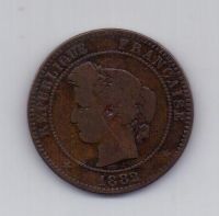 10 сантимов 1882 года Франция