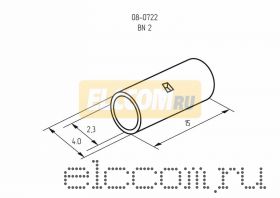 СОЕДИНИТЕЛЬНЫЕ ГИЛЬЗЫ 1.5-2.5мм2 REXANT