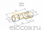 НАКОНЕЧНИК ВИЛОЧНЫЙ изолированный ( VS 5.5- 8 ) REXANT