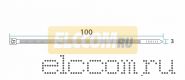 Хомут многоразовый 3.0 х 100 мм 100 шт белый СКМ-100 REXANT