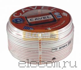 Кабель SAT 703B+CU/CU(75 Ом) 100м белый CAVEL