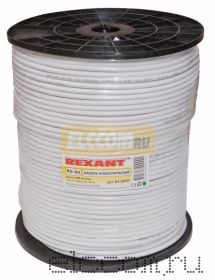 Кабель RG-6U+CU 48*(75 Ом) 305м белый REXANT