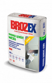 Brozex WR 75 Финиш цемент БЕЛЫЙ цементная шпаклёвочная смесь, 20кг, шт код:073331