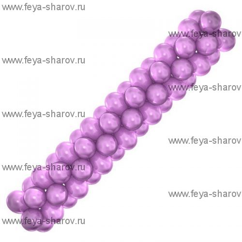 Плетеная гирлянда одноцветная