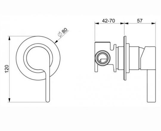 Смеситель для душа Webert DoReMi DR880101560 ФОТО