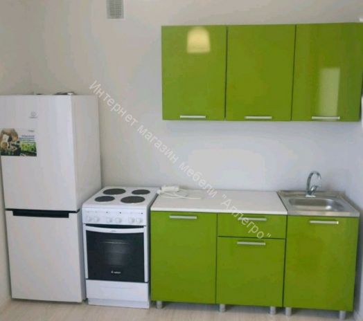 Кухонный гарнитур "Блёстки Олива" 1500 мм