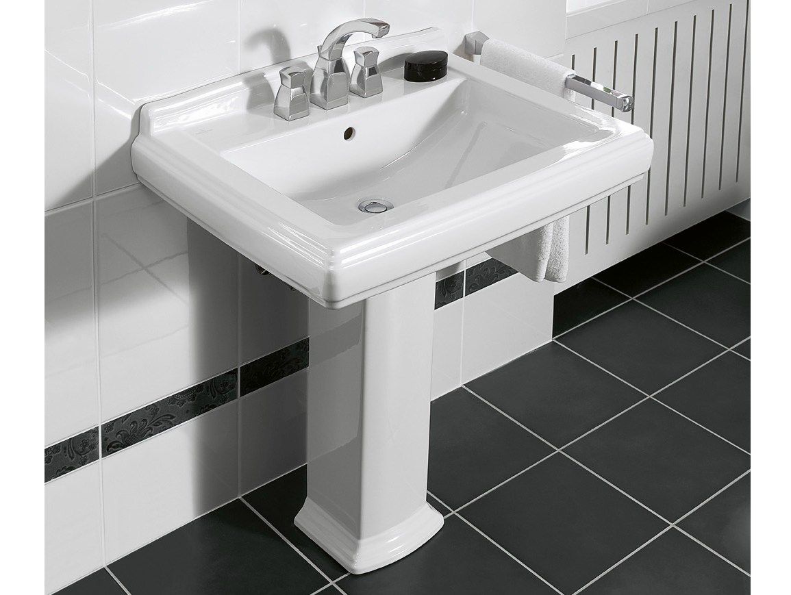 Раковина Villeroy&Boch Hommage 7101 75R1 75x58 схема 2