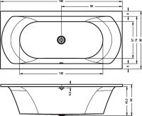 Riho ванна Lima 190 х 90 см BB48 схема 2