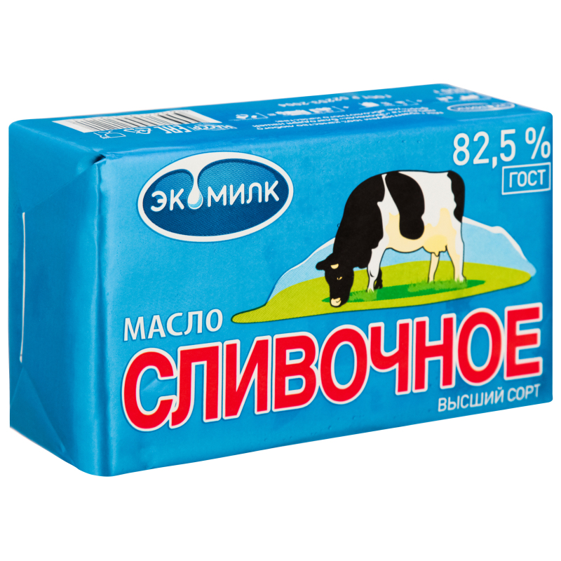 Масло слив ЭКОМИЛК 82.5% 450 гр