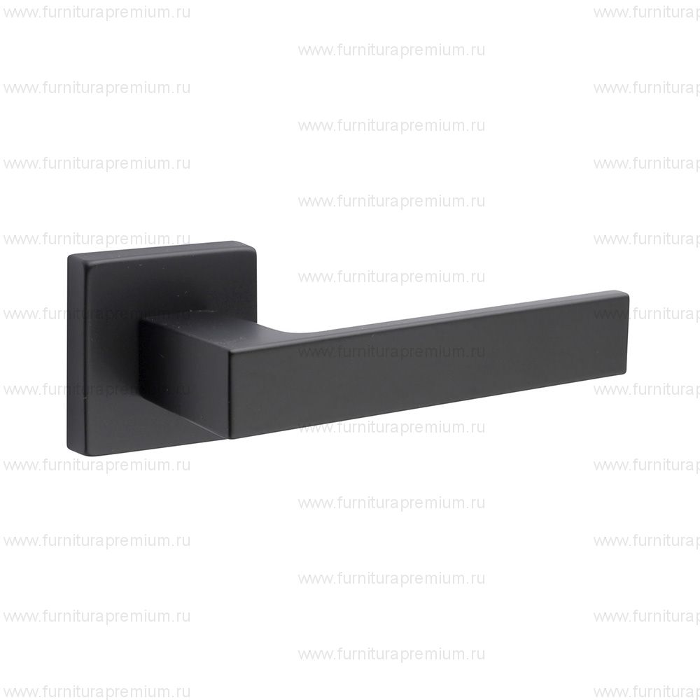 Ручка Fimet Kubo Black 1317/215 на квадратной  розетке