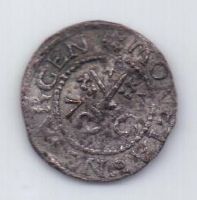 1 шиллинг 1571 года AUNC Рига